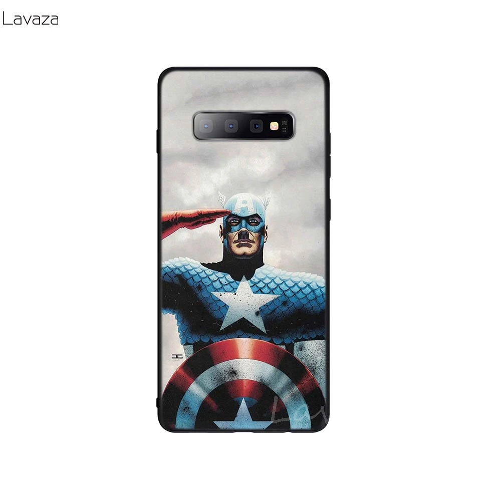 Lavaza с принтами "Marvel", "Мстители", Капитан Америка щита супергероя мягкий чехол из ТПУ с принтом "для samsung Galaxy A10 A30 A40 A50 A70 M10 M20 M30 крышка - Цвет: 16