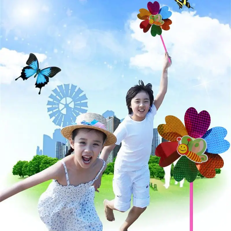 Ветряная мельница с блестками 4 шт. красочные детские игрушки блестящий