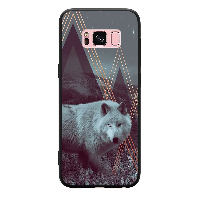 Модный мужской крутой животный узор с волком для Samsung Galaxy A3 A5 A8 J3 J5 J7 2015 2016 2017 2018