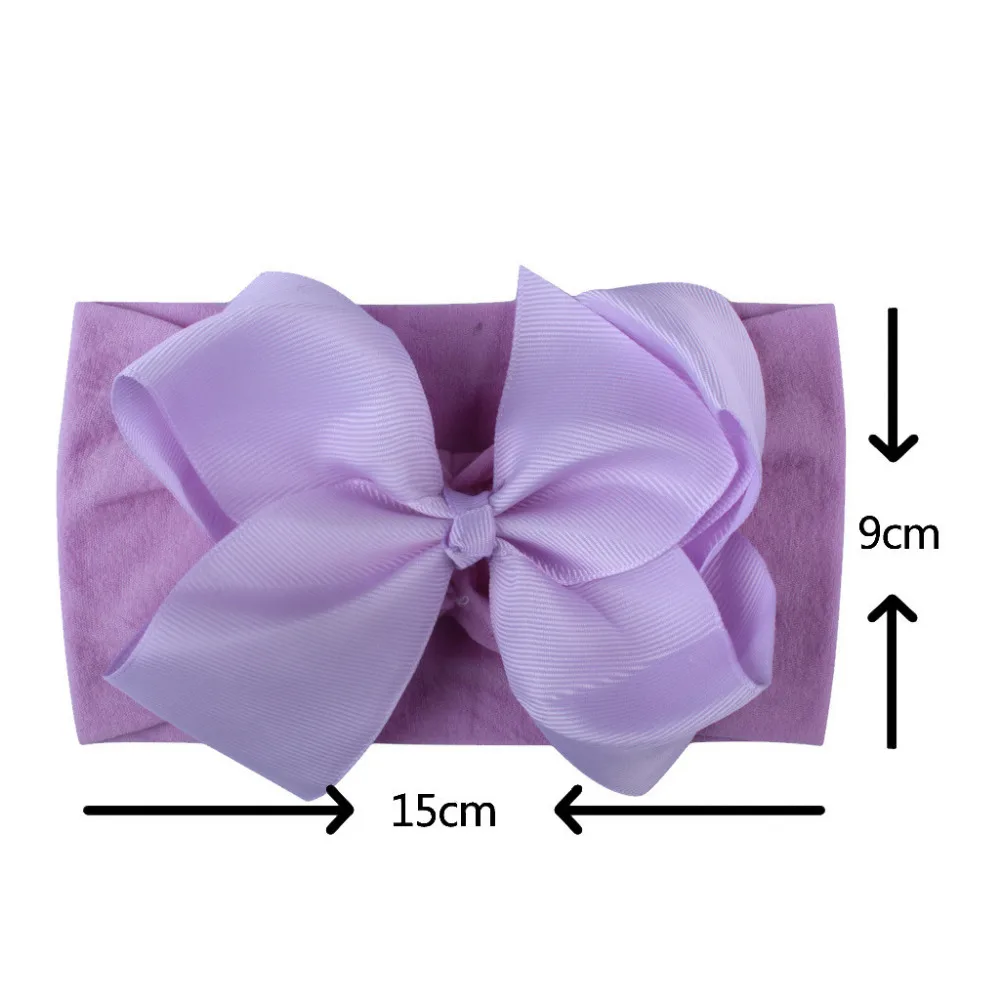 

Girls Baby Toddler Turban Solid Headband Hair Band Bow Accessories Headwear baby hair accessories opaska dla dziewczynki