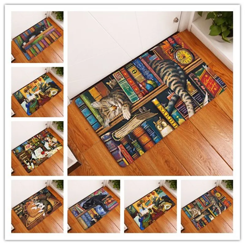 Фланелевые коврики с рисунком кота и для спальни гостиной ковры медведя из