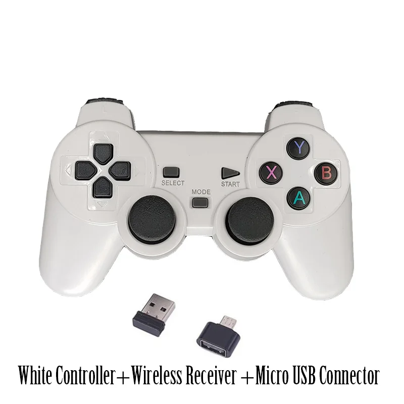 White Micro USB Беспроводные Игровые приставки для Android смартфона/планшета/ПК/PS3/tv Box игровой контроллер для Smart tv set top box - Цвет: White Micro USB