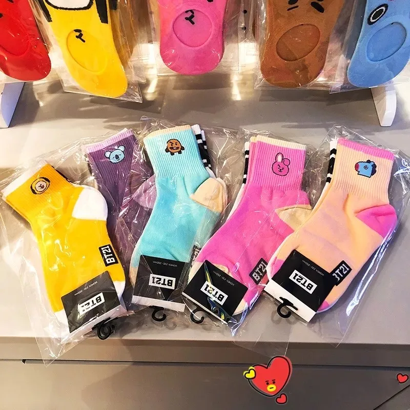2018 Новый Kpop BTS Bangtan мальчики BT21 TATA COOKY CHIMMY же милый теплый мультфильм зимние