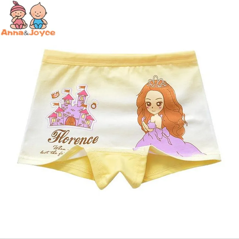 6 шт./лот детское нижнее белье трусы боксеры на плоской подошве для девочек