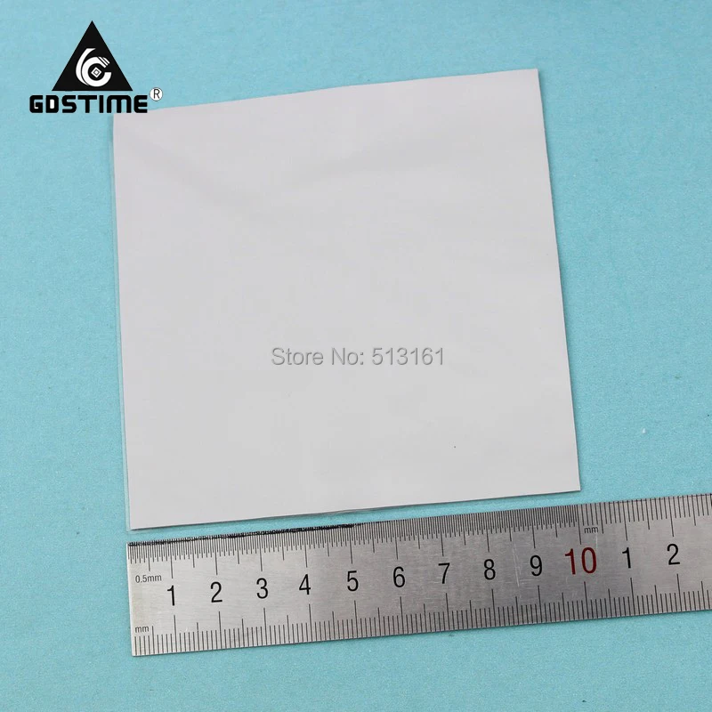 

10 Pieces/lot Gdstime 100mm*100mm*1.5mm CPU Heatsink Chip Thermal Conductive Silicone Pad