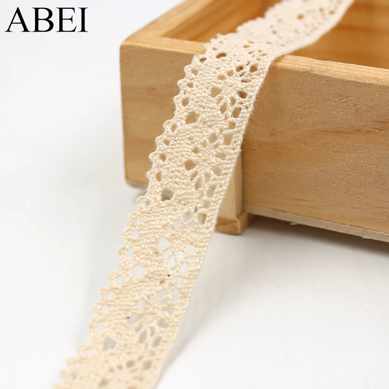 10 ярдов/партия Diy Швейные аксессуары белые бежевые хлопковые кружева ленты ручной работы хлопок кружева планки свадебное украшение для альбома