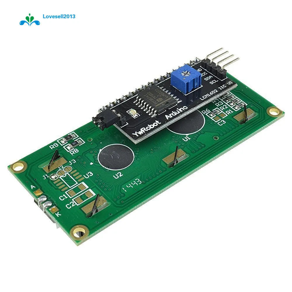 1Pcs Blue Display IIC I2C TWI SP I Serial Interface 1602 16X2 Character LCD Module | Электроника