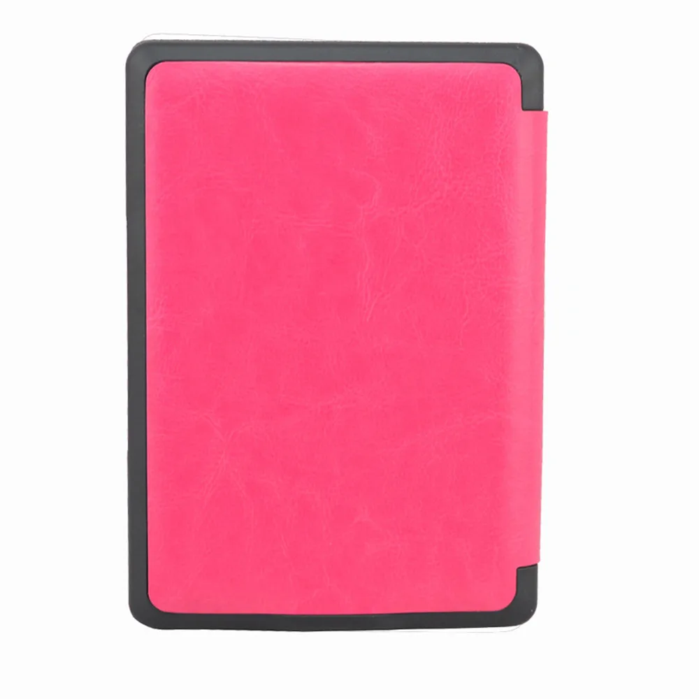 Hot Pink Чехол s Планшет тонкий кожаный чехол черная крышка кожи для Kindle4 Kindle5(Kindle 4th и Kindle 5th) 6 дюймов#5$5,8 - Цвет: Hot Pink