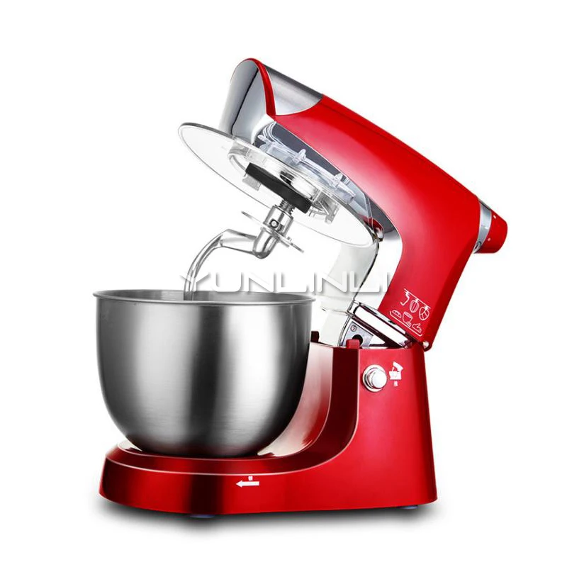 

Household Dough Mixer 1000W Dough Kneading Machine 5L Multi-functional Food Mixer Full-automatic Eggbeater SC-203