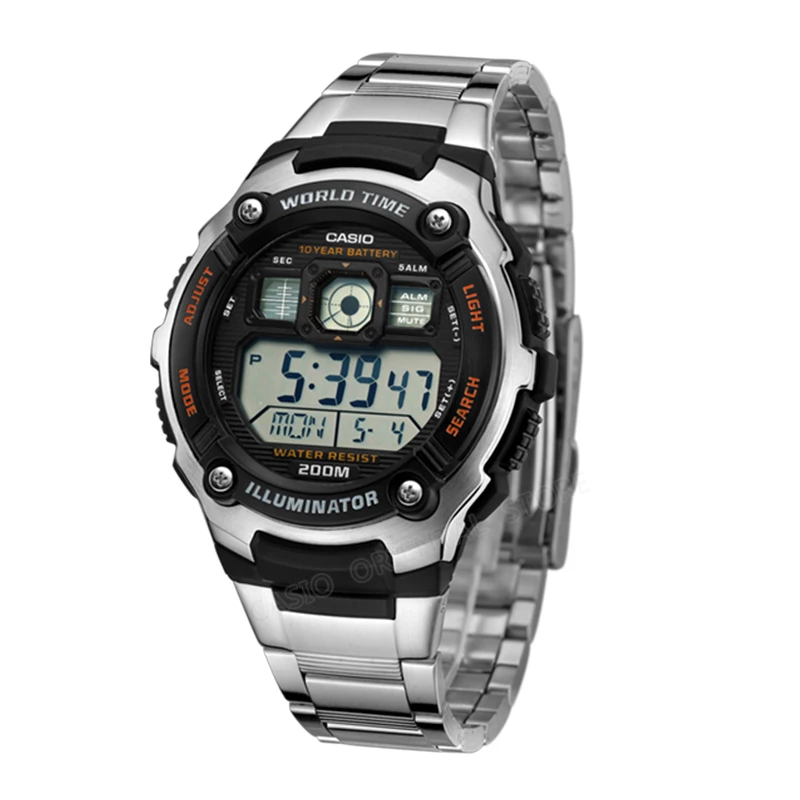 Casio Watch Горячие Продажи AE 2000WD 1A Цифровые Наручные Мода & Casual Спорт