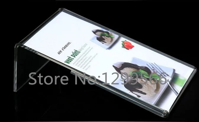 L форма A5 утолщенная акриловая прейскурант рекламный постер стенд стол меню