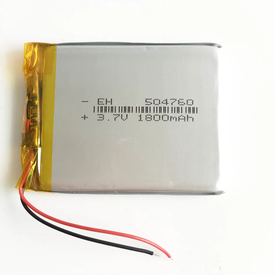 Оптовая продажа 10 шт 3 7 V 1800mAh 504760 литий-полимерный аккумулятор для планшетных ПК