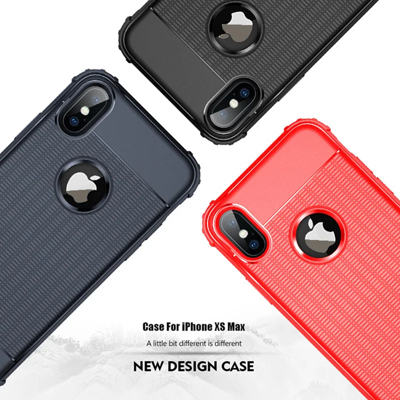 Противоударный мягкий ТПУ чехол для iPhone X XR XS Max 8 7 6 ультра тонкий нескользящий 6s