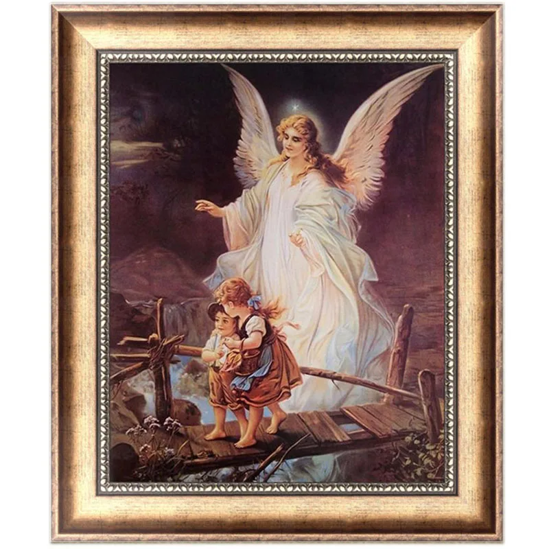 Алмазная 5D Вышивка Ангел хранитель картина для рукоделия вышивка крестиком