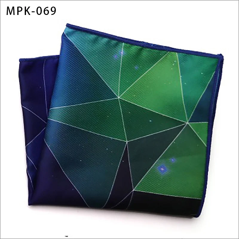 MPK-69 YISHLINE отличительные мужские s модный мужской Карманный платок квадратный шелковый мужской цветочный Пейсли мужской нагрудный платок для мужской костюм аксессуары - Цвет: MPK-69