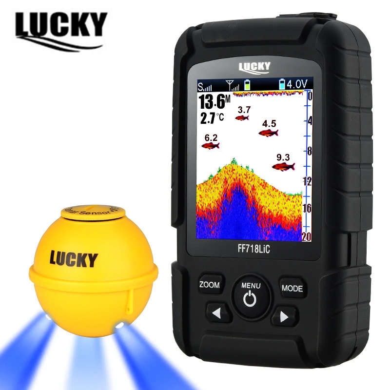Эхолот Lucky fishing finder подводная камера для рыбалки сонар глубина 45 м/147 футов эхолот