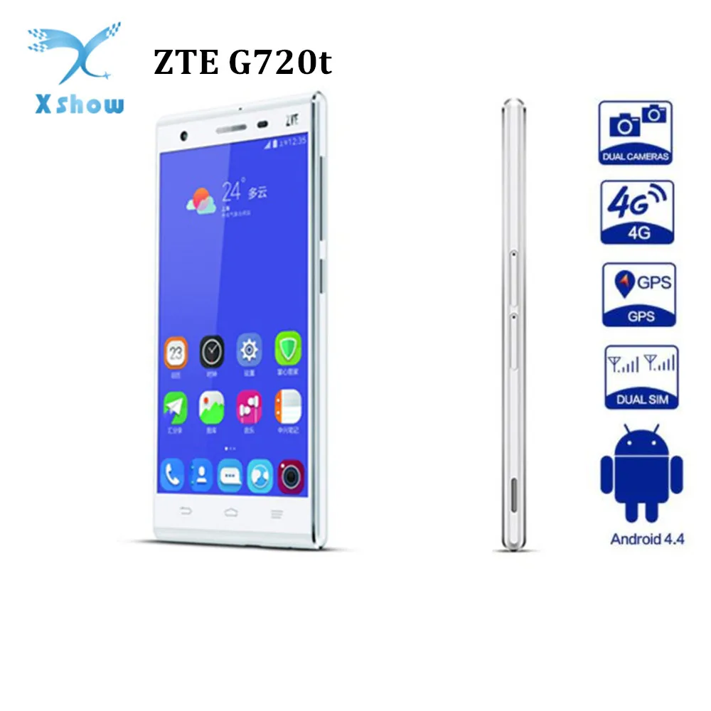 Zte G720T смартфон с 5 дюймовым дисплеем восьмиядерным процессором Snapdragon 615 ОЗУ 2 Гб