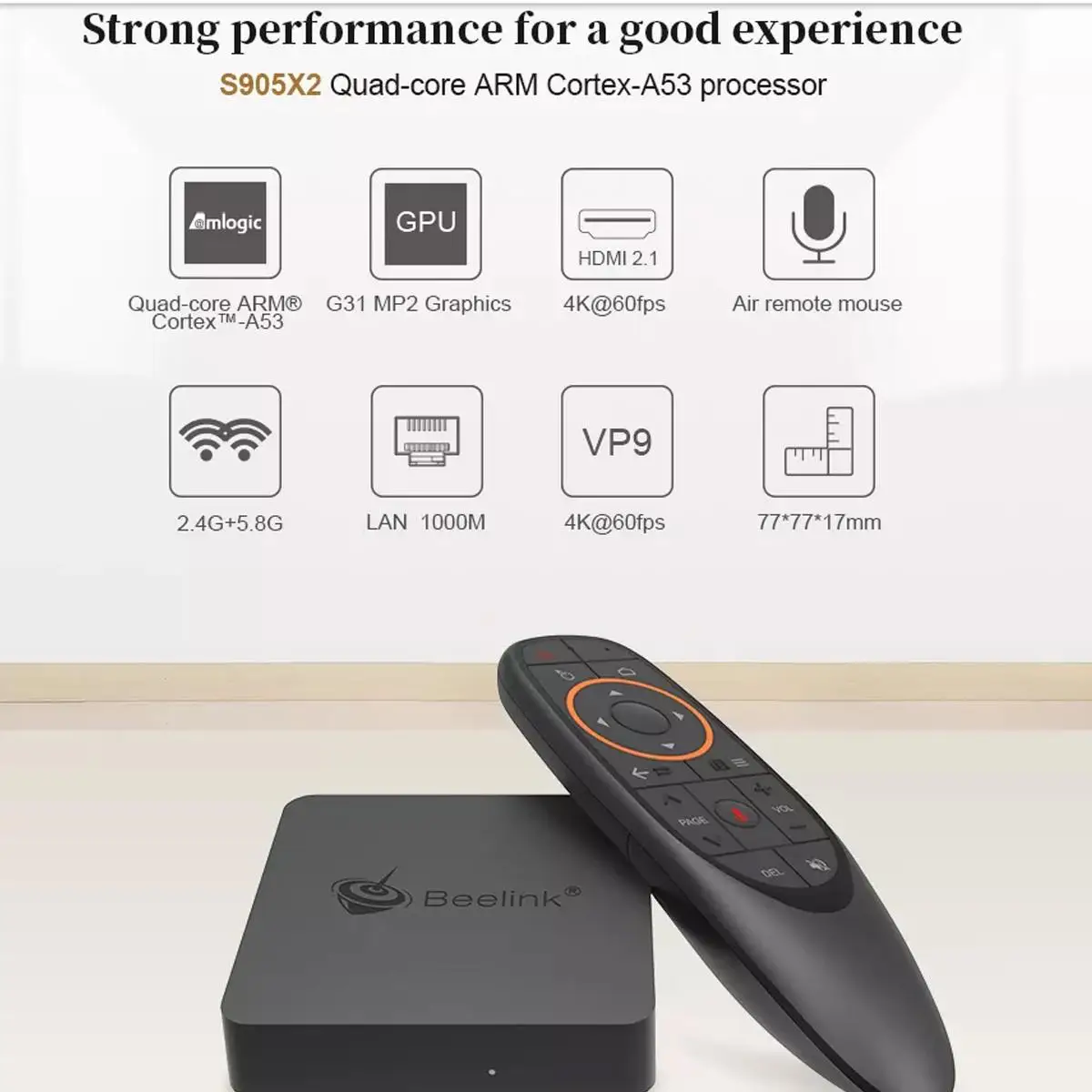 Beelink GT MINI-A S905X2 4 Гб DDR4 32 Гб ТВ-приставка 5G wifi bluetooth 4,0 Поддержка голосового пульта дистанционного управления Netflix 4K Youtube