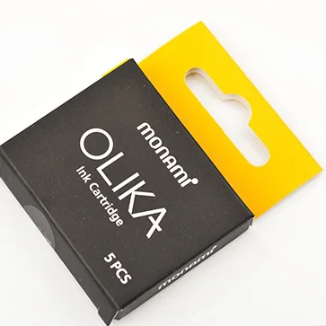 yellow ink Monami OLIKA прозрачная перьевая ручка EF 0,38 мм супер тонкий наконечник из нержавеющей стали Kalem Stylo Plume Caligraphy ручка канцелярские принадлежности - Цвет: yellow ink