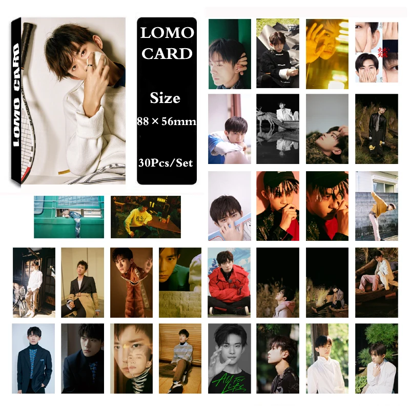 CPOP TFBOYS Karry Jackson Roy альбом самодельная бумага Lomo карта фото плакат в виде карты Фотокарта - Цвет: Jackson