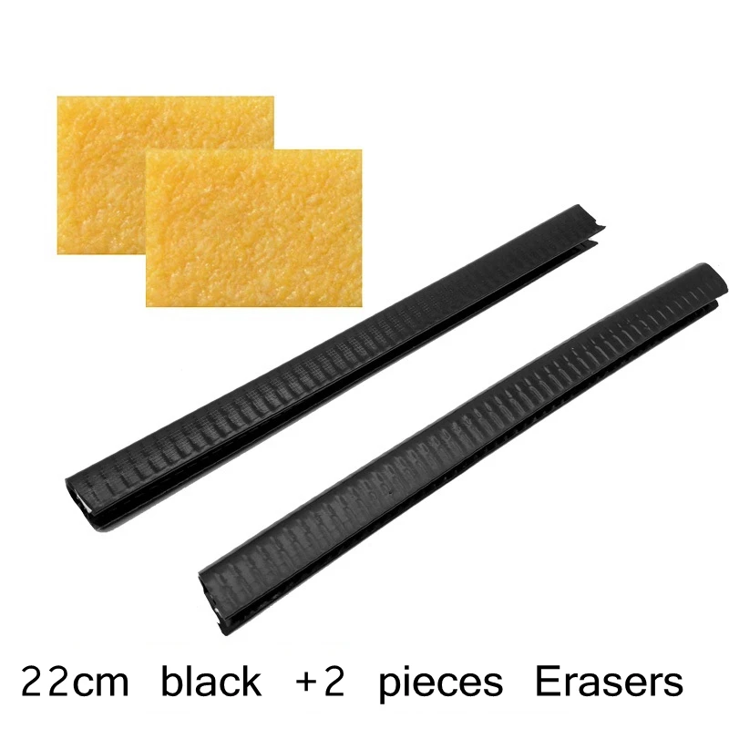 22cm black x 2Eraser 2 шт доска для Лонгборда защита для носа для ластик "скейтборд" резиновый скейтборд защита чистая - Цвет: 22cm black x 2Eraser