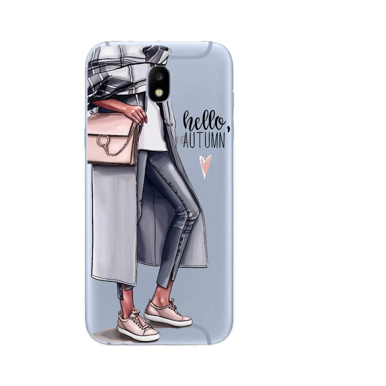 Чехол для Samsung Galaxy S8 S6 S7 Edge S9 Plus S10 Lite Note 9 8 Coque Etui роскошный черный коричневый волос