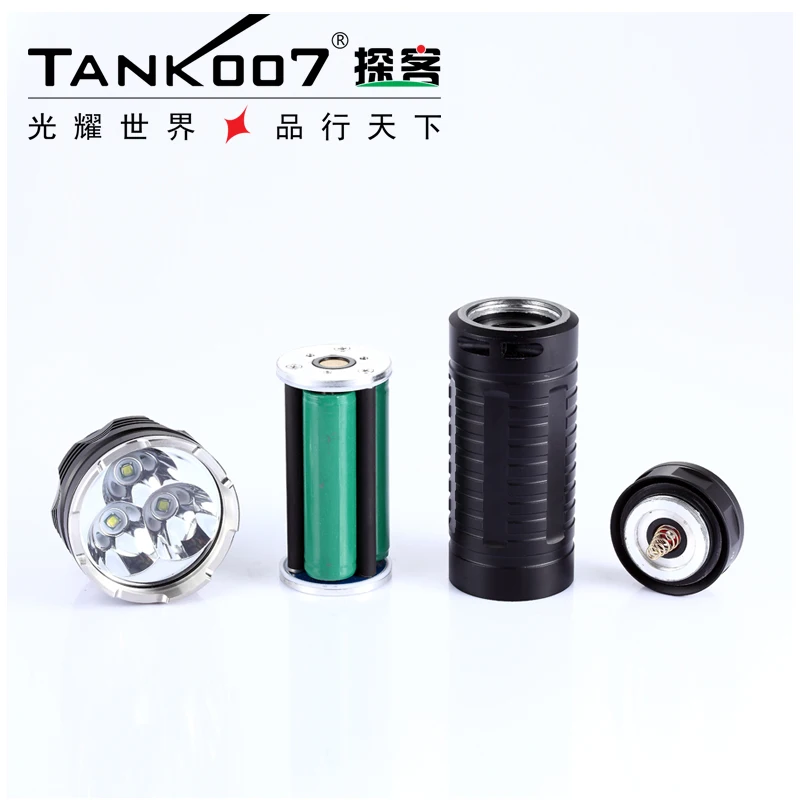 Перезаряжаемый светодиодный фонарик высокой мощности Tank007 RC11 Cree XM L U2 2000 люмен 5