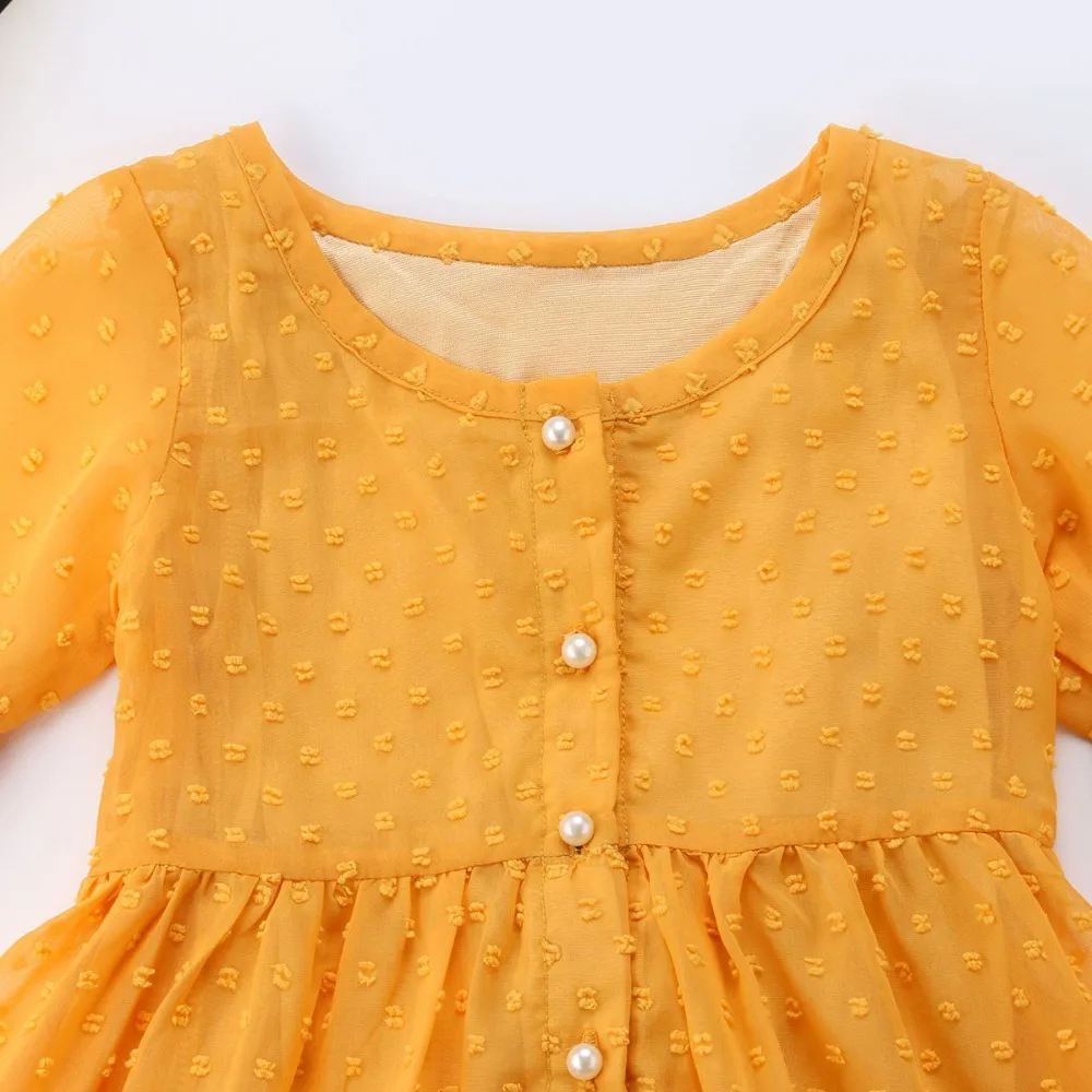1-6Y Kids Girls Autumn Bohemian Dress Baby Clothes Long Sleeve Ruffle Maxi Party Beach Princess Dresses Children Outfits | Детская