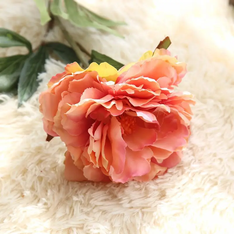 Длинные Большой Северной Европы Пион Искусственные цветы для Свадебная