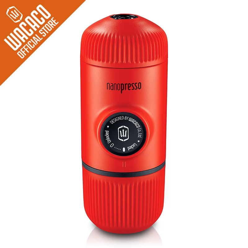 Wacaco Nanopresso портативная кофеварка эспрессо, обновленная версия Minipresso, давление 18 бар, Red Patrol Edition