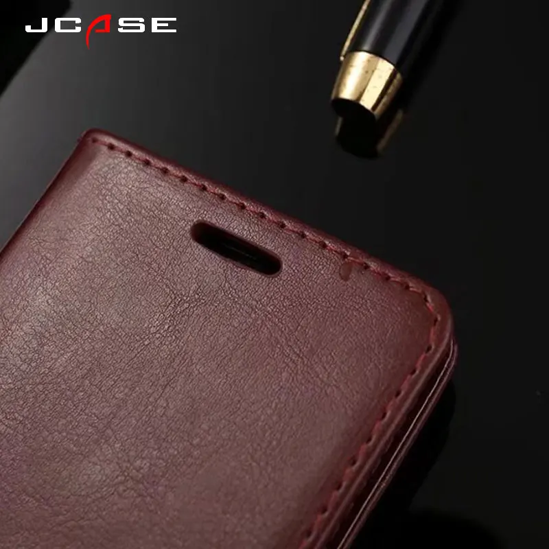 Jcase роскошный высококачественный кожаный чехол для телефона Samsumg Galaxy J3 J5 J7 2017