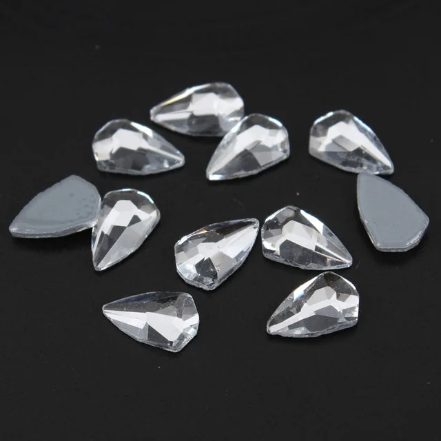 Shield 5x8mm Новинка! AAA Класс высокого качества с украшением в виде кристаллов прозрачные 30/100 шт. 30 форма не требующей горячей фиксации/клея на Стразы для ногтей, одежды - Цвет: Shield 5x8mm