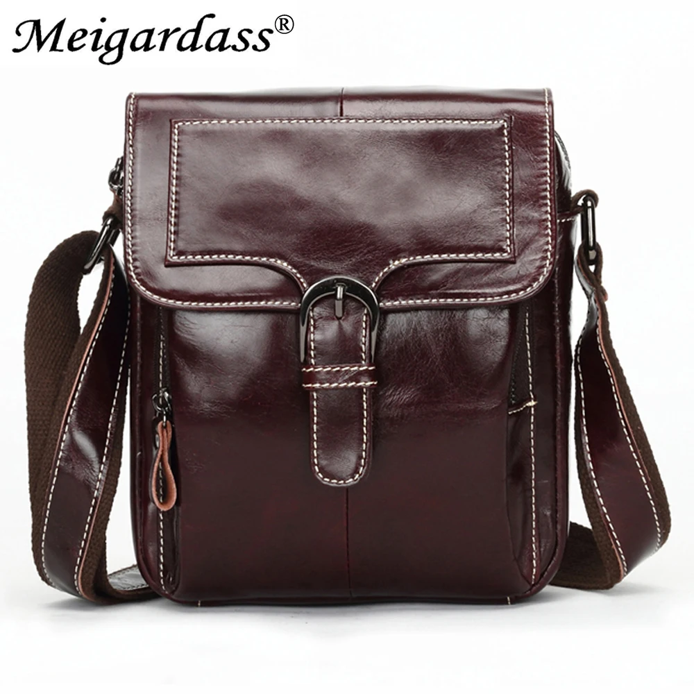 сумка мужская из натуральной кожи Мужчины Сумка Почтальона Сумочки Малый через