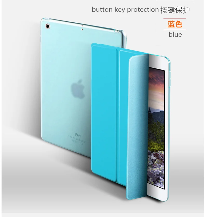 SUREHIN хороший умный чехол для apple ipad pro 9,7 чехол Магнитный умный кожаный чехол тонкий прозрачный задний Чехол