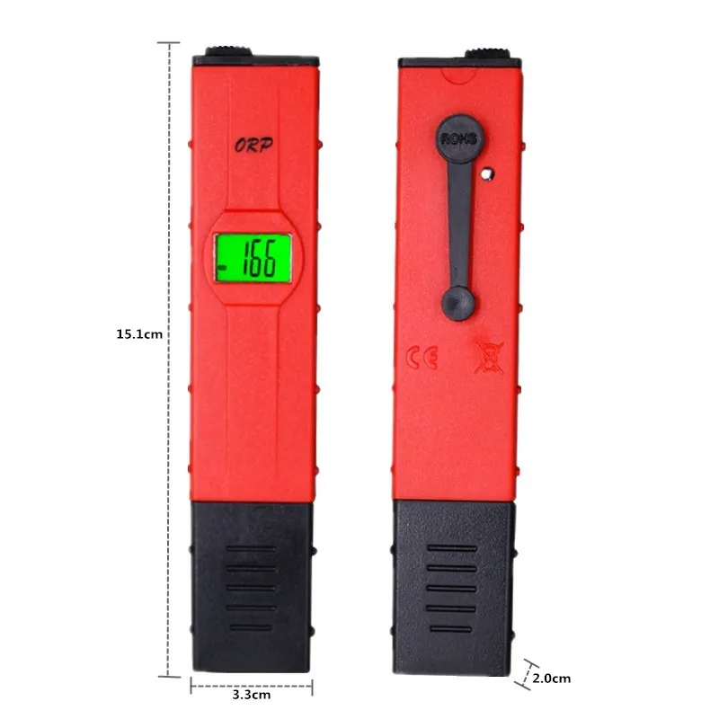 DHL FEDEX 50 шт./лот Горячая продажа LCD цифровой новый тип красная ручка ORP ph тестер