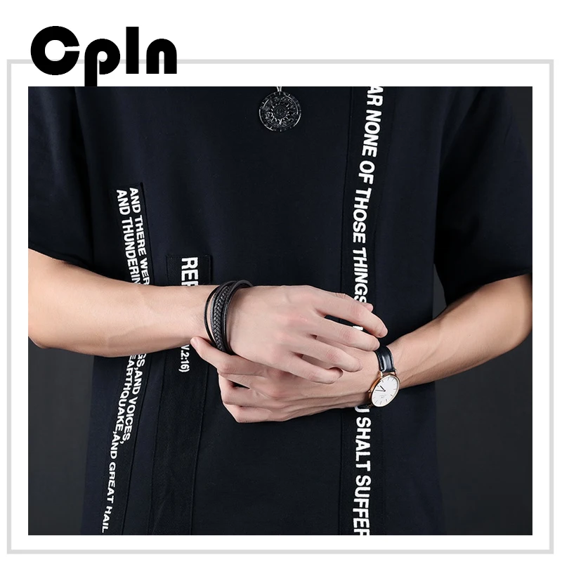 Cpln ручной Многослойные кожаные браслеты для мужчин и женщин креативная бижутерия в этническом стиле браслет