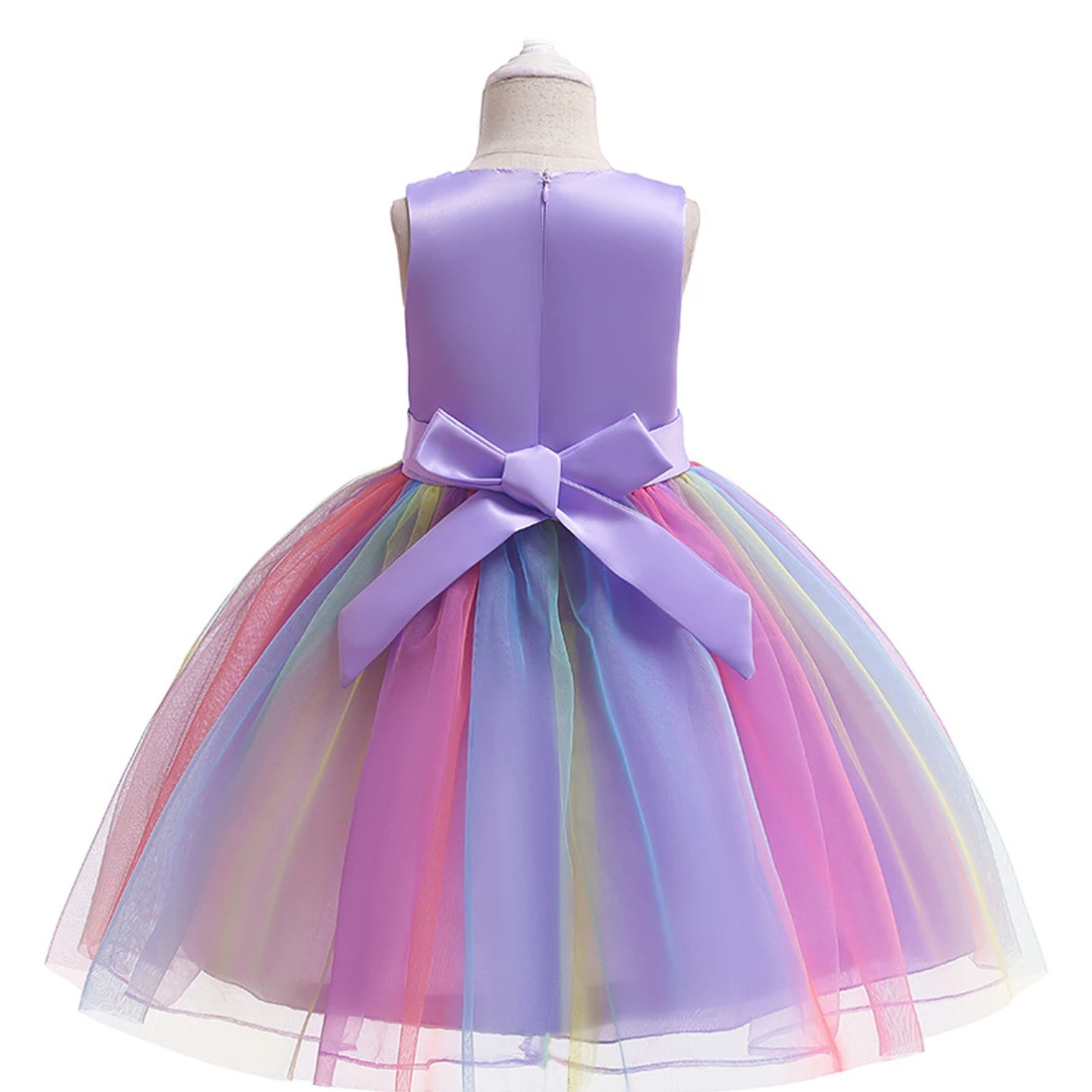 Платье-пачка принцессы с единорогом модные вечерние платья для девочек костюм