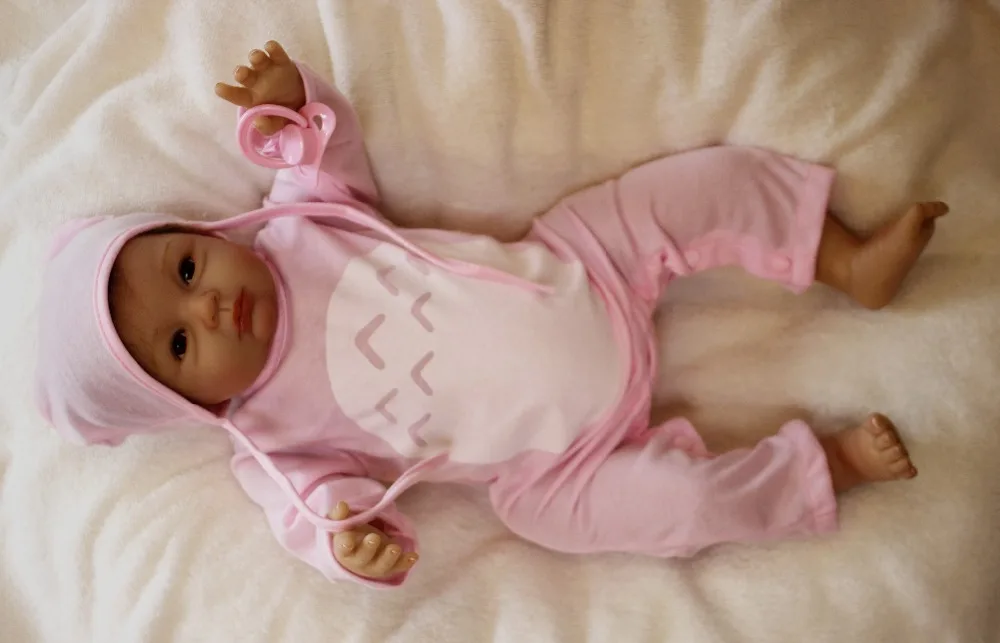 Девочка Кукла reborn 2" силиконовые куклы reborn игрушки bebe born menina bonecas лучший детский подарок игрушки куклы reborn мягкое прикосновение