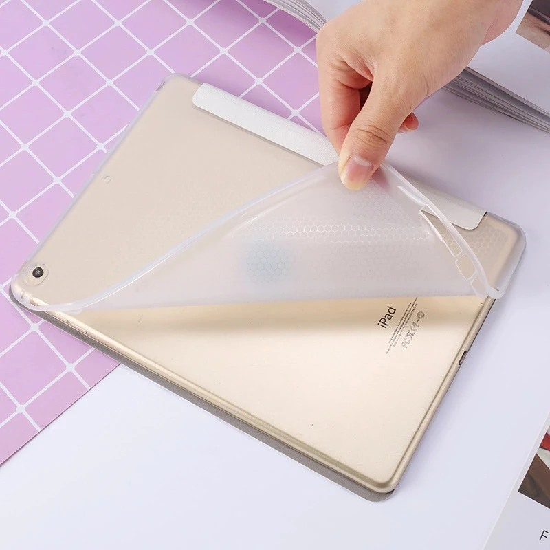 Мягкий чехол на заднюю панель с мультипликационным рисунком для iPad Air 1/2, iPad, чехол для iPad 234 Pro 10,5 mini 12345, автоматическое Пробуждение/выключение