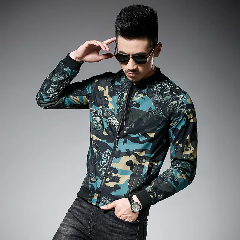 Мужская куртка с зеленым принтом, Campera De Hombre Jaqueta Masculina Motoqueiro, винтажная ветровка, куртки, Мужская осенняя куртка, 5xl