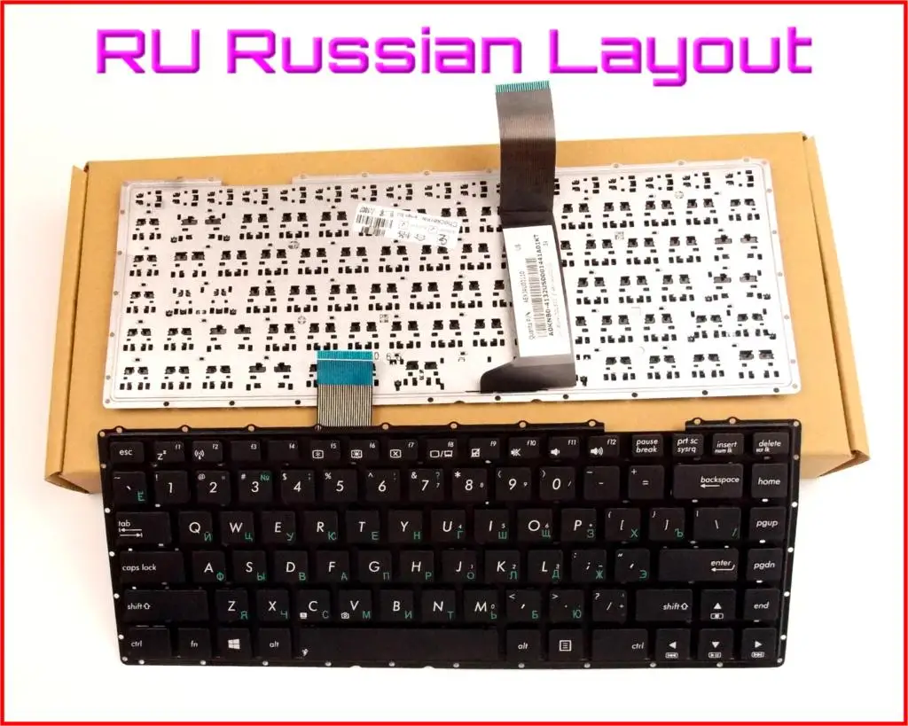 

Новая русская версия клавиатуры для ноутбука ASUS X450 X450VP X450VE X450VC X450CP X450CC X450CA X450C без рамки