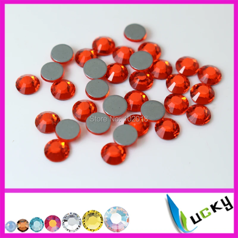 Высококачественные Стразы оранжевого цвета DMC 2038 горячей фиксации! 288 шт. ss30 с
