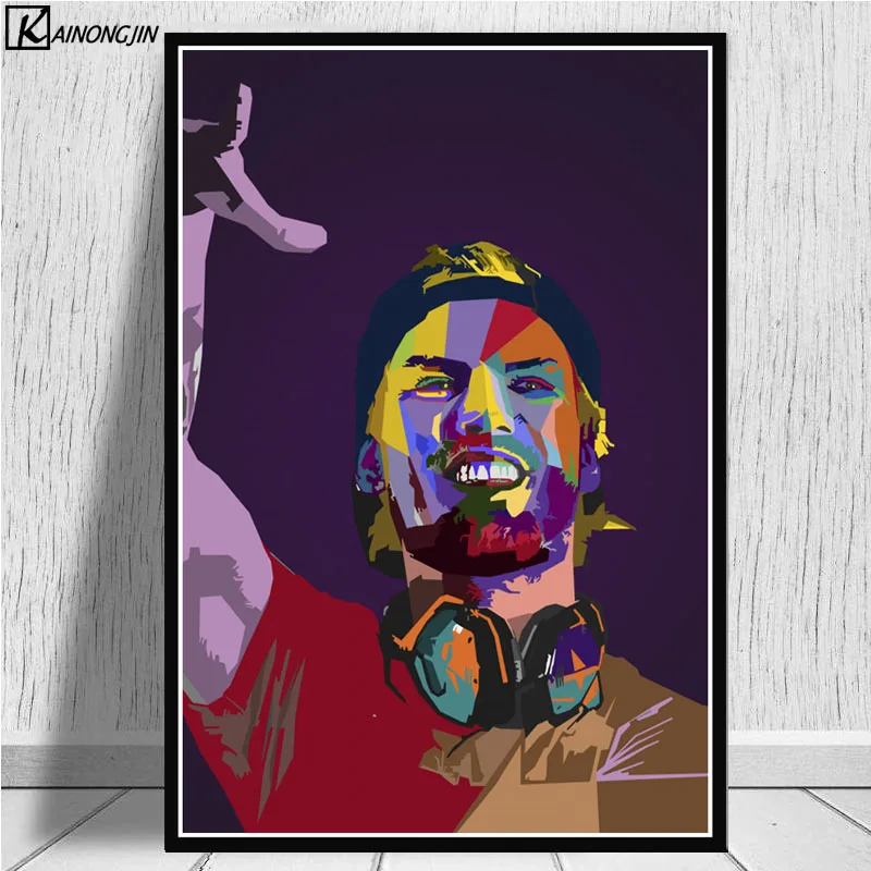 001 Avicii плакат DJ МУЗЫКА певица звезда Легенда плакаты и принты Холст Живопись стены Искусство картина для гостиной домашний декор - Цвет: 001