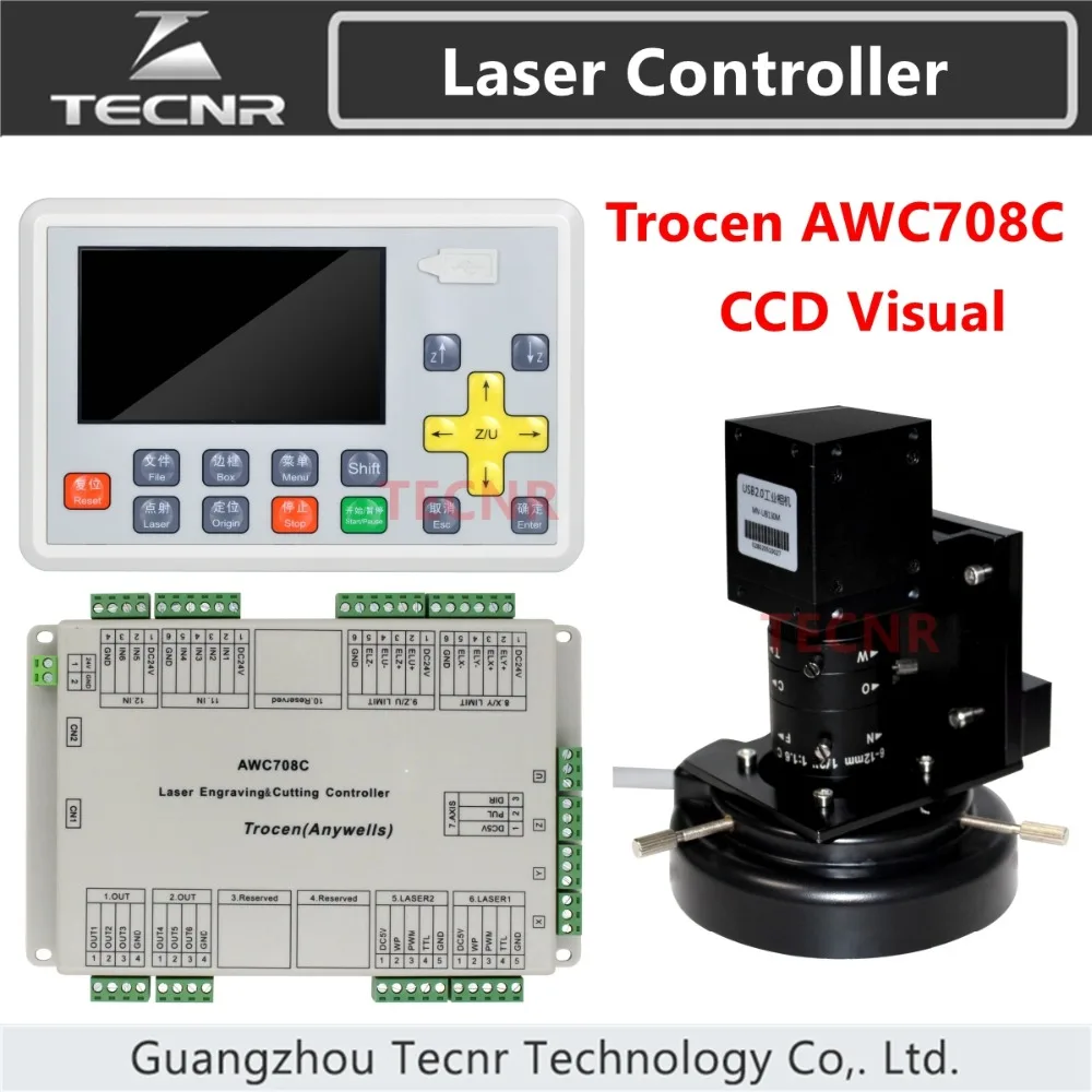 TECNR Trocen AWC708C CCD визуальный CO2 лазерный DSP контроллер системы для лазерной резки гравер