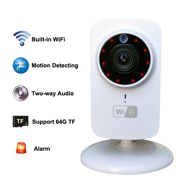 Мини IP Камера Wi Fi видеонаблюдения 720 P Беспроводной веб камера аудио наблюдения HD