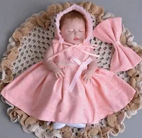Doll with dress 55 см полностью силиконовая кукла-Реборн, игрушки для девочек, мягкая виниловая новорожденная живая Одежда для новорожденных "lifelike", игровая игрушка для сна, классическая игрушка, подарок для детей - Цвет: Doll with dress