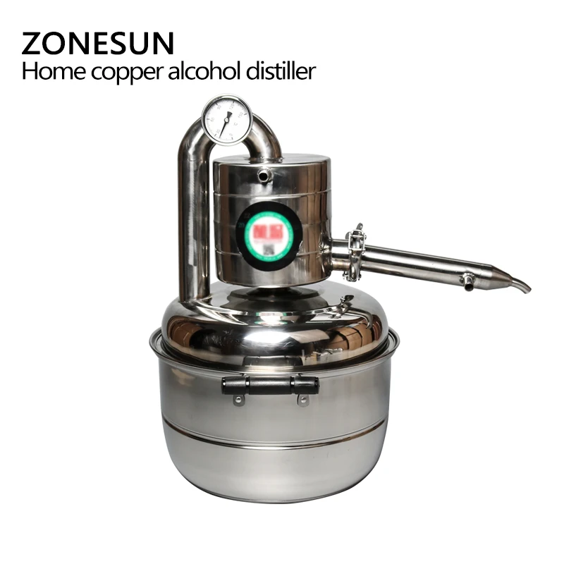 ZONESUN самодельный бойлер для дистилляции алкоголя из нержавеющей стали с лунным