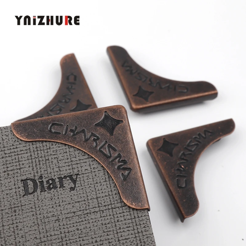 4 шт. бронзовые Защитные уголки для книг 32 х32х4 мм|Угловые кронштейны| |