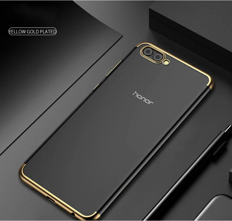 c Triseoly чехол с покрытием из термополиуретана для huawei Y6 Y5 Prime Honor 10 Lite V9 V10 8X Enjoy 7 8 huawei Nova 2 3 прозрачный мягкий силиконовый чехол - Цвет: c