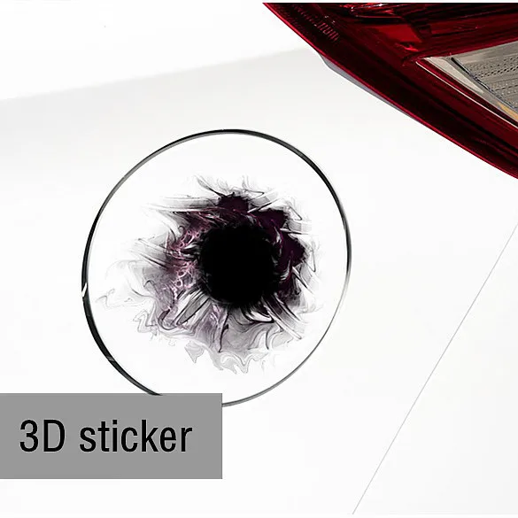 Хит! 13*11 Смешные автомобильные наклейки 3D черные отверстия для крышки топливного